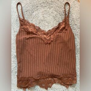 Brown Lace Cami